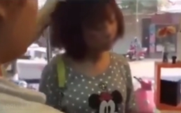 Bị bắt quả tang ăn cắp điện thoại, cô gái trẻ lãnh nhiều cú tát liên tiếp