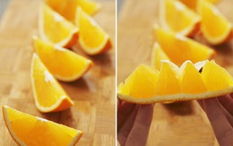 Cách bổ cam dễ ăn nhất không phải ai cũng biết