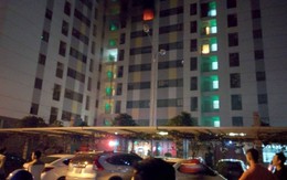 Cháy chung cư ở Linh Đàm, người dân hoảng loạn tháo chạy