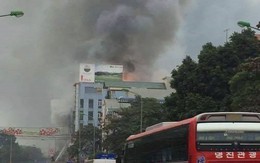 Hỏa hoạn thiêu rụi siêu thị điện máy 6 tầng tại Hà Nội