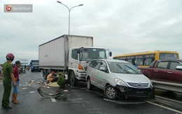 Cô gái trẻ tử vong sau tai nạn liên hoàn, quốc lộ 1A ách tắc hàng giờ