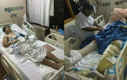 Một hoa vương châu Á bị lật xe, tai nạn nghiêm trọng