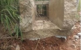 Huyện Định Hóa, Thái Nguyên: Công trình đập tràn vừa xây xong đã xuống cấp
