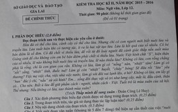 Đề thi “hại não”: Sở nói không sai và sẽ rút kinh nghiệm