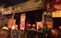 Hà Nội: Cháy quán thịt nướng GoGi House, nhiều người hoảng hốt tháo chạy