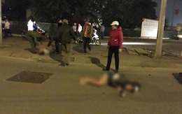 Hà Nội: Siêu xe tông đôi nam nữ bắn xa hàng chục mét