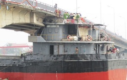 Hải Dương lại cấm xe đi qua cầu An Thái bị tàu đâm gãy