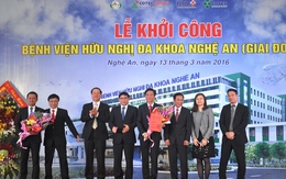 Khởi công dự án Bệnh viện Hữu nghị đa khoa Nghệ An giai đoạn 2