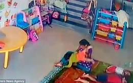 Kinh hoàng bé 9 tháng tuổi ngày đầu đi học bị cô giáo tát, ném, đánh đến nứt hộp sọ