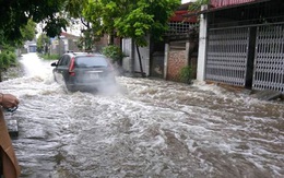 Huyện An Dương, TP Hải Phòng: Dù nắng ráo, khu dân cư vẫn bị ngập lụt