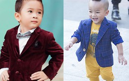 Phong cách đẳng cấp của 2 nhóc tì khi làm con nuôi sao Việt