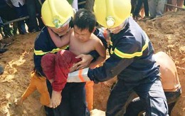 Nghẹt thở cứu cháu bé 7 tuổi rơi xuống hố móng cột điện ở Quảng Nam