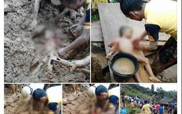 Thương tâm bé trai 5 tuổi bị vùi lấp sau mưa lũ ở Thanh Hóa