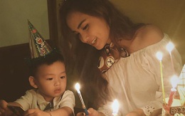 Hoa hậu Diễm Hương phân trần việc ông xã không xuất hiện trong sinh nhật