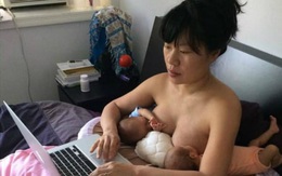 Mẹ Nhật đăng ảnh 'nóng' chứng minh có con không làm phụ nữ thụt lùi