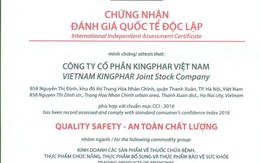 Kingphar Việt Nam nhận chứng chỉ "An toàn chất lượng"