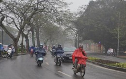Chiều nay, nhiệt độ Hà Nội tụt chỉ còn 15 độ, trời mưa rét