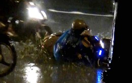 Người đi xe máy sụp hố ở cửa ngõ sân bay Tân Sơn Nhất