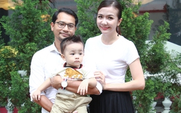 Vợ chồng Huỳnh Đông đưa con trai kháu khỉnh đi sự kiện