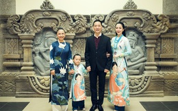 Linh Nga cùng bố mẹ và con gái dự sự kiện ở Đà Nẵng