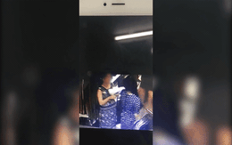 Cô gái bàng hoàng xem camera ghi lại cảnh bà bầu móc trộm điện thoại của mình tại store Zara