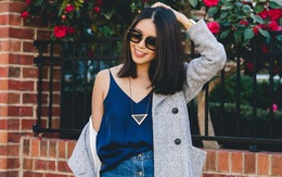 Diện chân váy ngắn denim thật chuẩn mốt từ hè sang thu