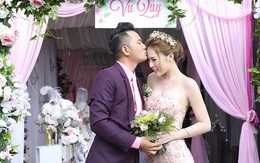 Diễn viên Thiên Bảo hôn vợ kém 16 tuổi trong lễ vu quy