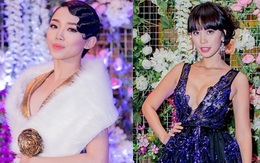 Tóc Tiên, Hà Anh đọ vẻ sexy với đầm khoét ngực