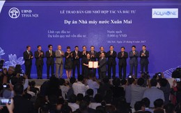 AquaOne tiếp tục hợp tác đầu tư dự án hạ tầng nước sạch Hà Nội
