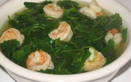 Cách làm món canh rau lang nấu tôm ngọt mát, chuẩn ngon bổ rẻ