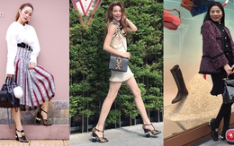 Cạch mặt nhau nhưng Hà Hồ, Minh Hằng, Lệ Quyên vẫn đi giày giống hệt nhau