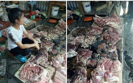 Khởi tố, bắt khẩn cấp 2 người phụ nữ tạt dầu luyn trộn chất thải vào quầy thịt lợn giá rẻ