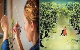 Đừng treo tranh giấy, tranh vải nữa, giờ hãy treo tranh kính 3D đẹp mê mẩn