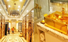 Cận cảnh nội thất gây choáng của khách sạn dát vàng cả bể bơi và toilet ở Đà Nẵng