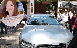Ô tô Audi của hoa hậu Thu Hoài bị niêm phong đưa về phường do lấn chiếm vỉa hè Sài Gòn