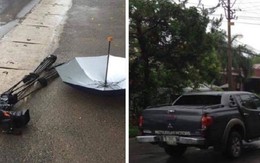 Ô tô tông thẳng vào nhóm phóng viên VTV đang tác nghiệp