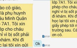 Giáo viên nhắn tin "OK" trả lời phụ huynh gây bức xúc