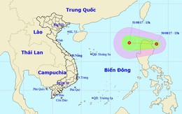 Áp thấp nhiệt đới mạnh cấp 7 tiến vào Biển Đông