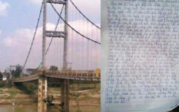 Đau lòng bức thư tuyệt mệnh của nữ sinh lớp 8 cùng bạn nhảy sông tự tử