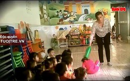 Bức xúc clip bảo mẫu nhà trẻ tư thục bạo hành hàng chục trẻ nhỏ dã man, dùng tay tát thẳng liên tục vào mặt