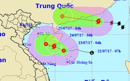 Xuất hiện 2 cơn bão cùng lúc trên Biển Đông