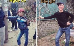 Cậu bé bán đào bị chế ảnh bá đạo gây xôn xao dân mạng