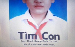 Đã tìm thấy nam sinh lớp 7 ở Quảng Ngãi mất tích trên đường đi học về