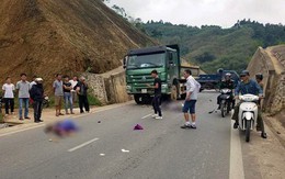 Chồng tử vong, vợ bị thương nặng sau va chạm với ôtô tải