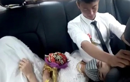 Cô dâu Nghệ An say xe suốt quãng đường về nhà chồng