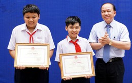 Hai học sinh mưu trí bắt trộm nhận bằng khen của Bộ Giáo dục