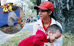 Mẹ cậu bé lượm ve chai trong bức ảnh xếp dép: "Tôi không có tiền cho thằng bé đi học, nó cứ khóc"
