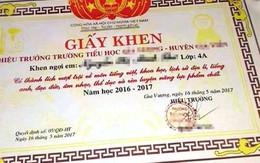 Trường “xin lại” giấy khen học sinh có “thành tích vượt trội 7 môn học”