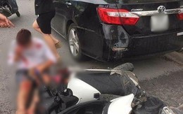 Hà Nội: Bị chảy nhiều máu do văng vào kính chắn gió, nam thanh niên đi SH vẫn cố ôm chó cưng của mình