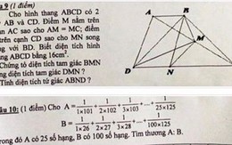 Học sinh lớp 5 'khóc như mưa' vì đề Toán quá khó